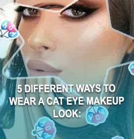 Cat eye makeup look