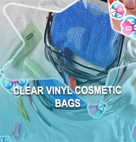 Clear cosmetic bags