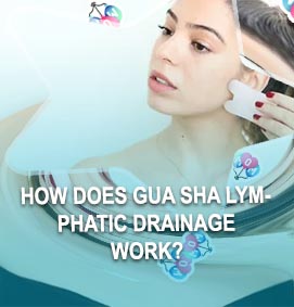 Gua sha lymphatic drainage face