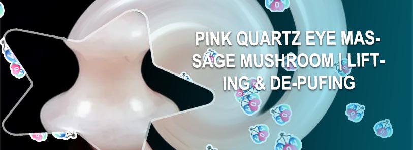 Rose quartz mushroom massager